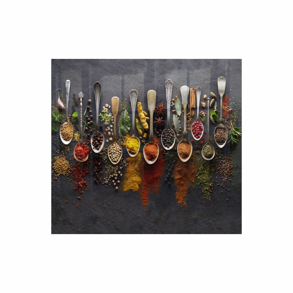 Parrot Products Decorative Glass Wall Tile (598 X 650 X 6mm) Spices