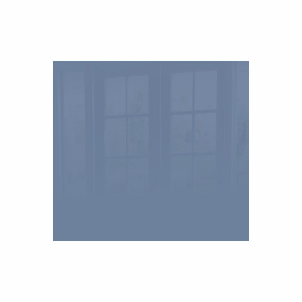Parrot Products Decorative Glass Wall Tile (598 X 650 X 6mm) Pigeon Blue