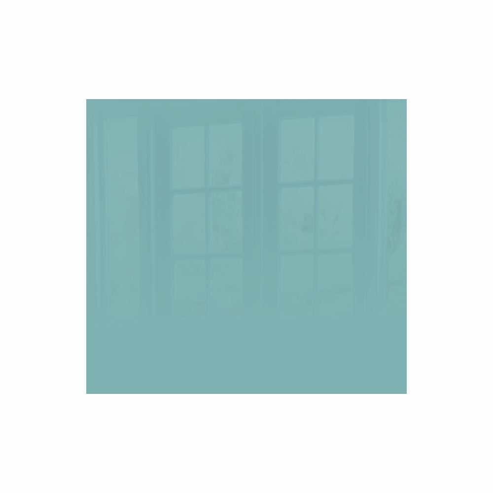 Parrot Products Decorative Glass Wall Tile (598 X 650 X 6mm) Pastel Turquoise