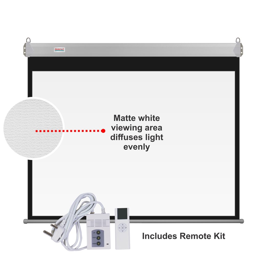 Parrot Products Electric Projector Screen 3050*2310mm (View: 2950*2210mm - 4:3)