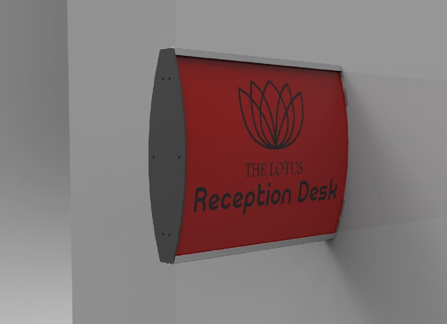 Parrot Products Sign Frame (100x300mm - Double Sided - Wall Mounted)