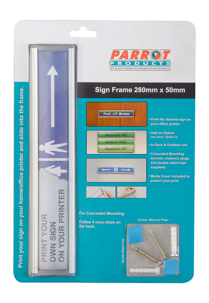Parrot Products Sign Frame (50*280mm - Retail Pack)
