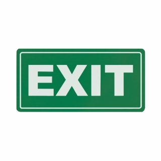 Parrot Products Exit Symbolic Sign - Printed on White ACP (150 x 300mm)