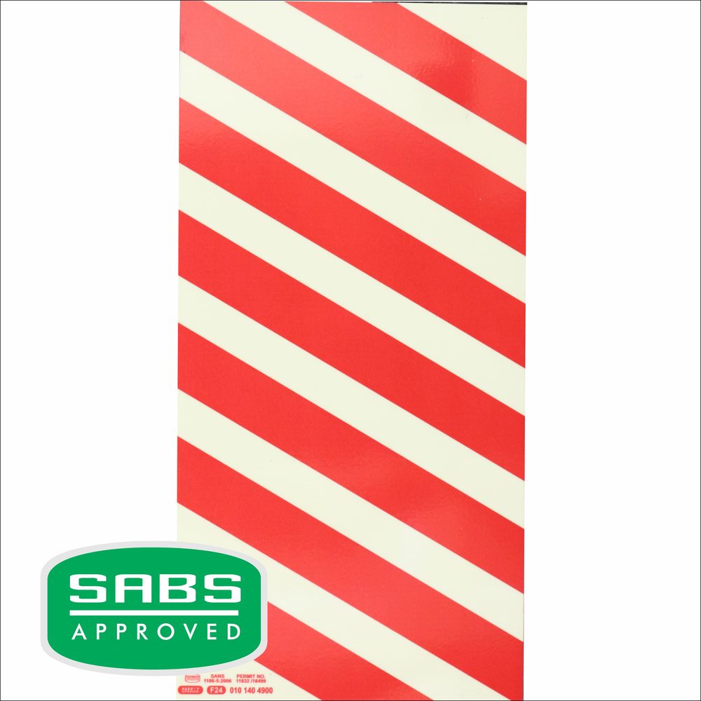 Parrot Products Photoluminescent 190mm Safety Sign F24 Chevrons