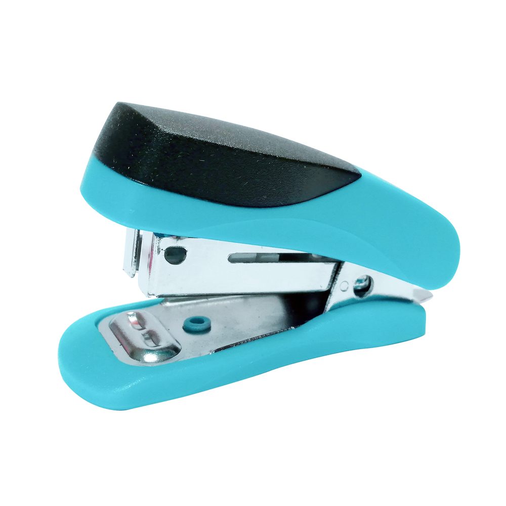 Parrot Products STAPLER PLASTIC MINI BLUE + STAPLES (1000x26/6)