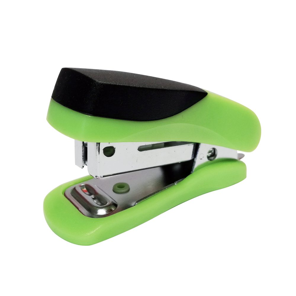 Parrot Products STAPLER PLASTIC MINI GREEN + STAPLES (1000x26/6)
