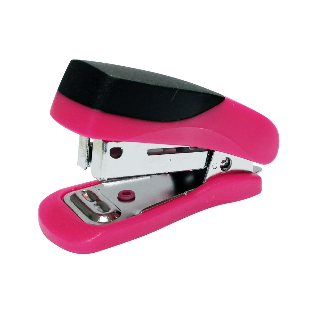 Parrot Products STAPLER PLASTIC MINI PINK + STAPLES (1000x26/6)