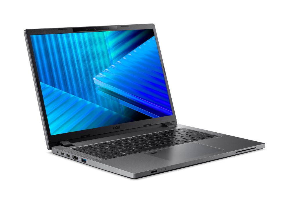 Acer TravelMate TMP214-75-G3-TCO-56PW 14" WUXGA IPS SlimBezel LTE Intel Core Ultra 5 processor 125H 16 GB DDR5 Memory 512GB PCIe NVMe SSD SD card reader WIFI6E+BT 2x2 AX+BT 6E FHD IR camera FRP BackLit KB 53Wh Li-ion battery 65W TypeC adapter SIM Card Tool Windows 11 Pro 3TRS OSW
