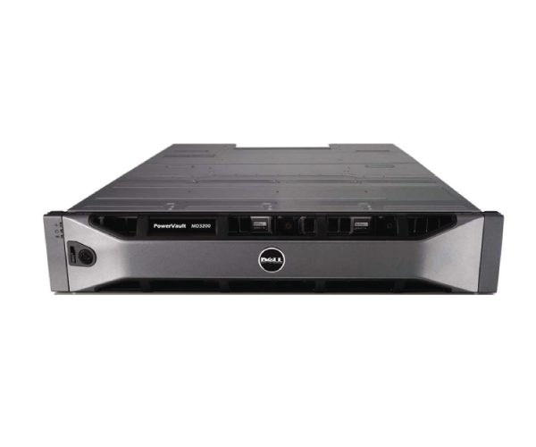 Dell E Dell PowerVault MD3200i/ Dual 4 Port Controllers/ **NO HARDDRIVES**/ Power Supply/ AC 600W/ Redundant/ Rails/ 3Yr ProSupport NBD