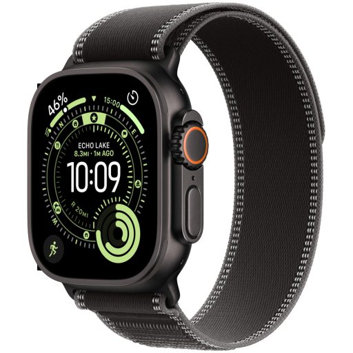 Apple Watch Ultra 3 GPS + Cellular 49mm Black Titanium Case with Black/Charcoal Trail Loop - S/M,Model A3281