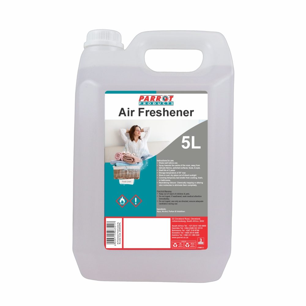 Parrot Products Fresh Linen Air Freshener 5L Commercial Odour Control
