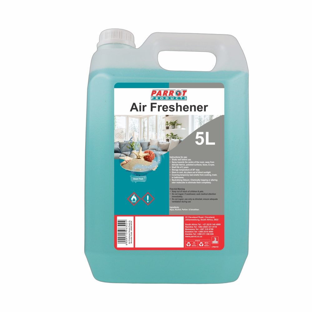 Parrot Products Ocean Fresh Air Freshener 5L Commercial Odour Control