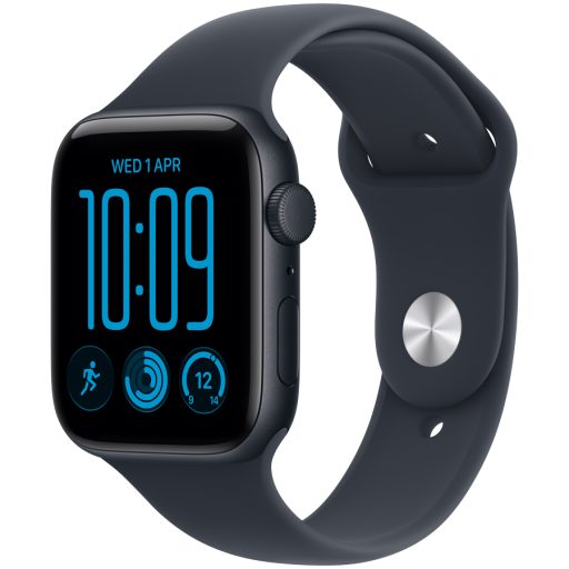 Apple Watch SE 3 GPS 40mm Midnight Aluminium Case with Navy Blue Sport Band - S/M, Model A3324