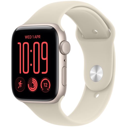 Apple Watch SE 3 GPS 40mm Starlight Aluminium Case with Sand Sport Band - M/L, Model A3324