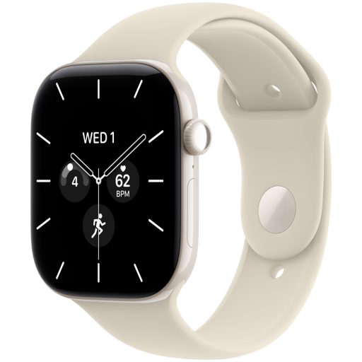 Apple Watch Series 12 GPS + Cellular 46mm Pearl White Ceramic Case with Sand Sport Band - M/L, Model A3587
