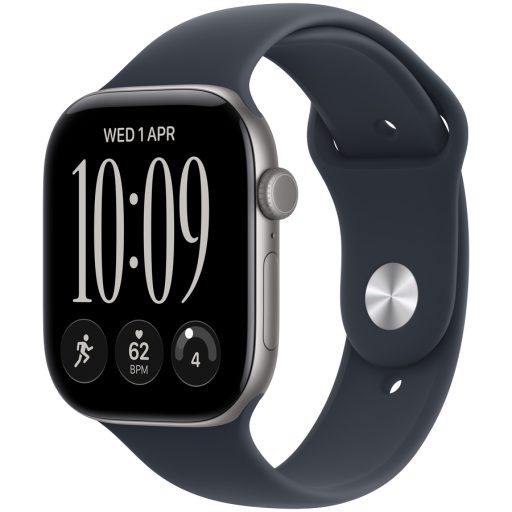 Apple Watch Series 12 GPS 42mm Space Grey Aluminium Case with Navy Blue Sport Band - M/L, Model A3581