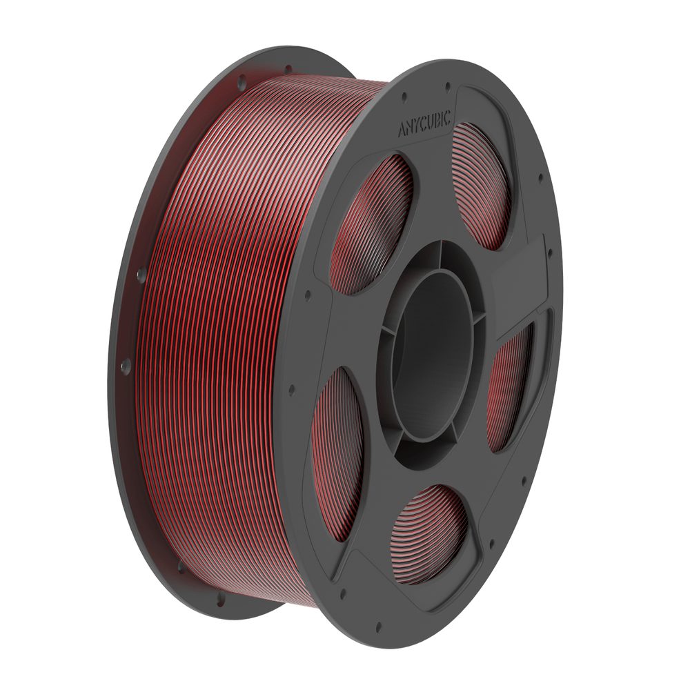 Anycubic PLA Silk Dual Filament 1kg - Black/Red