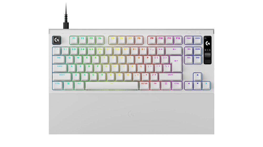 Logitech G Pro X2 Rapid TKL Wired Analog Gaming Keyboard - White