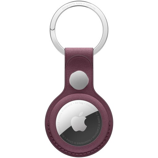 APPLE AirTag FineWoven Key Ring - Mulberry