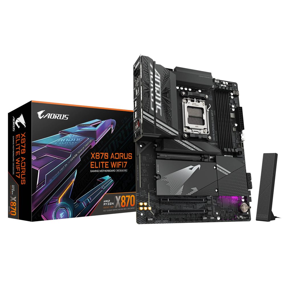 Gigabyte X870 Aorus Elite WiFi - 4x DDR5, 4x M.2, AM5, ATX