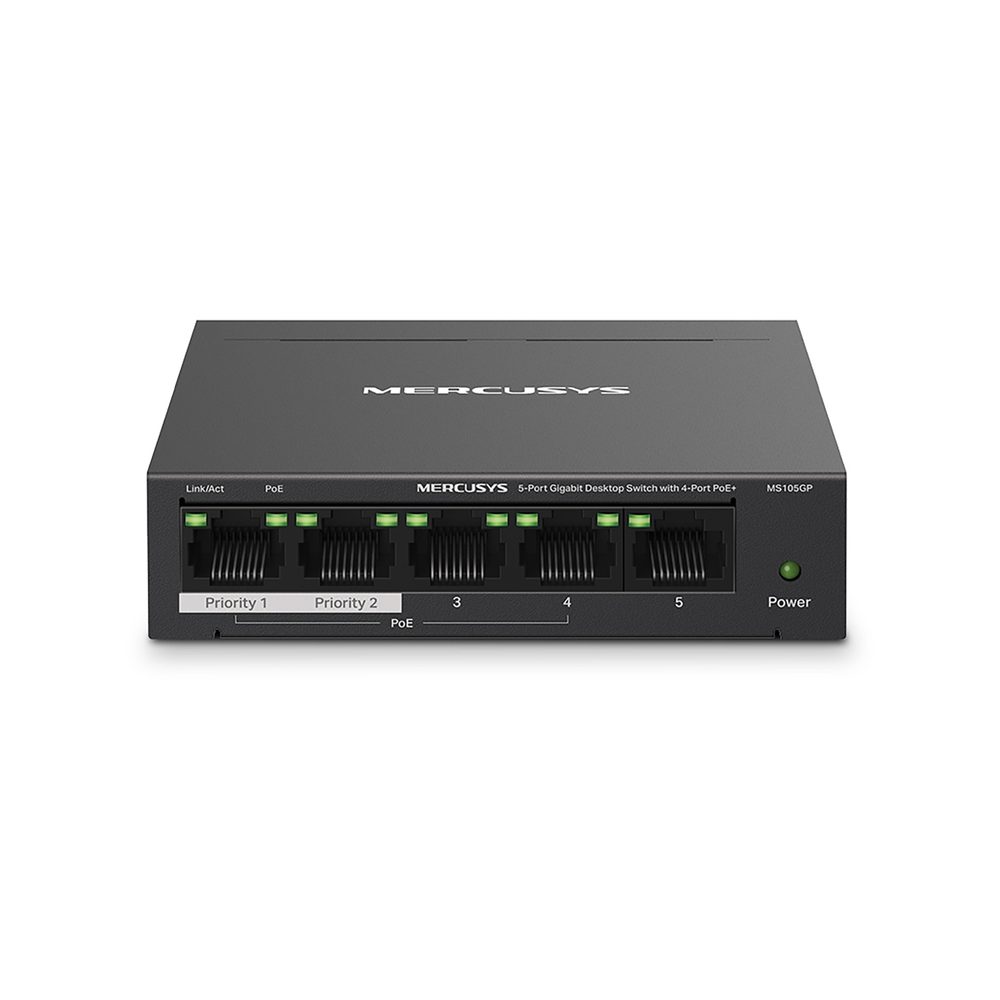Mercusys 5 Port Gigabit Unmanaged Desktop POE Switch