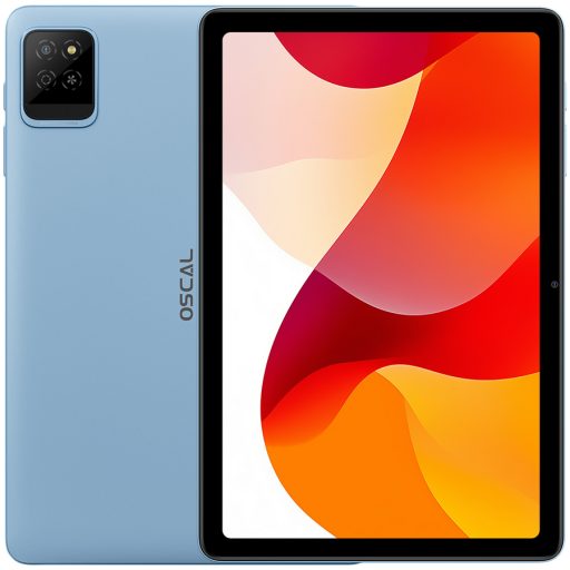 OSCAL Pad 30 WiFi Tablet, 10.1'' HD+ IPS 800*1280 60Hz, Quad-core T310 up to 2.0GHz, 4GB/128GB, Camera: Rear 8MP, Front 5MP, Dual Band WiFi 5, BT5.0, 6600mAh Battery, Android 15,Blue