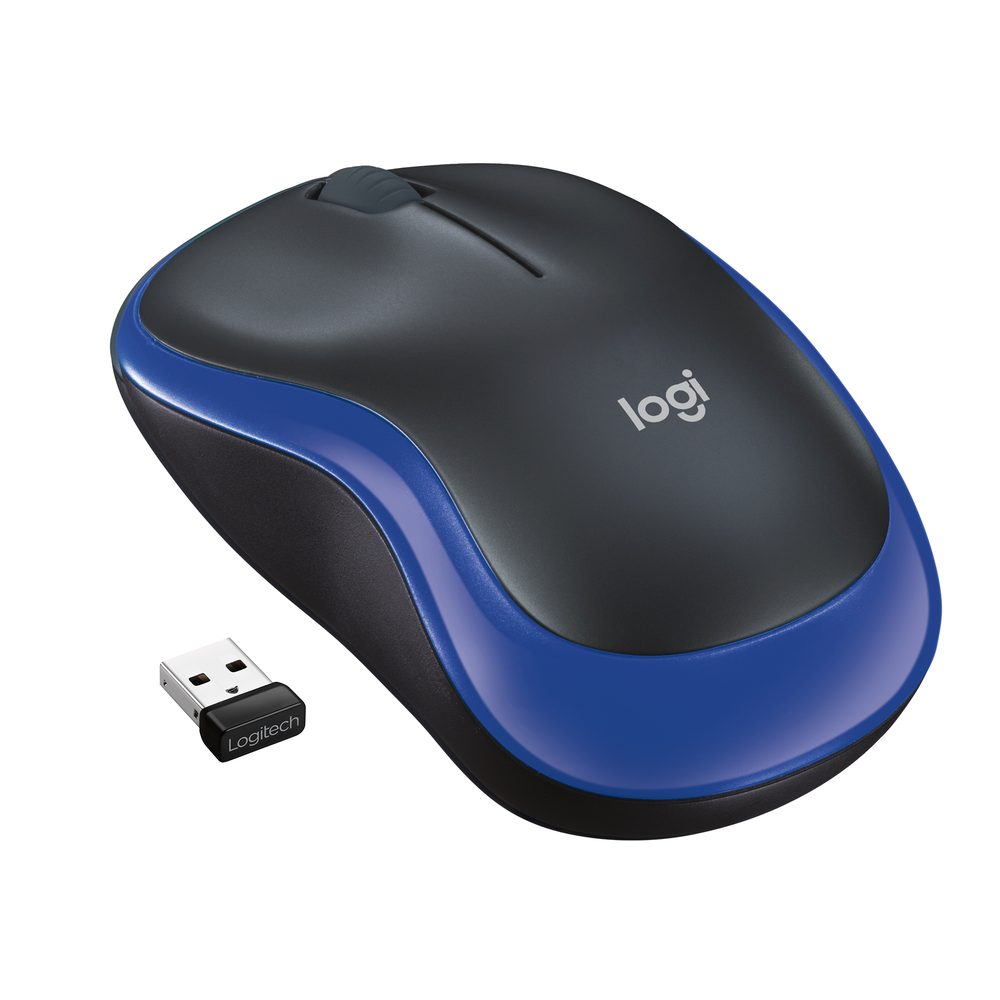 Logitech M185 USB wireless mouse Blue