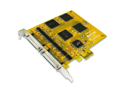 Sunix ser5416H - 16 port high-speed serial ( 16c950 ) RS232 , pci-Express (1x) , 128byte hardware + 128k software FiFo, SUN1999 chipset with low power consumption , 921.6k bps , 15KV ESD protection + 15KV IEC1000-4-2 Air Gap Discharge + 8KV IEC1000-4-2 Contact Discharge
