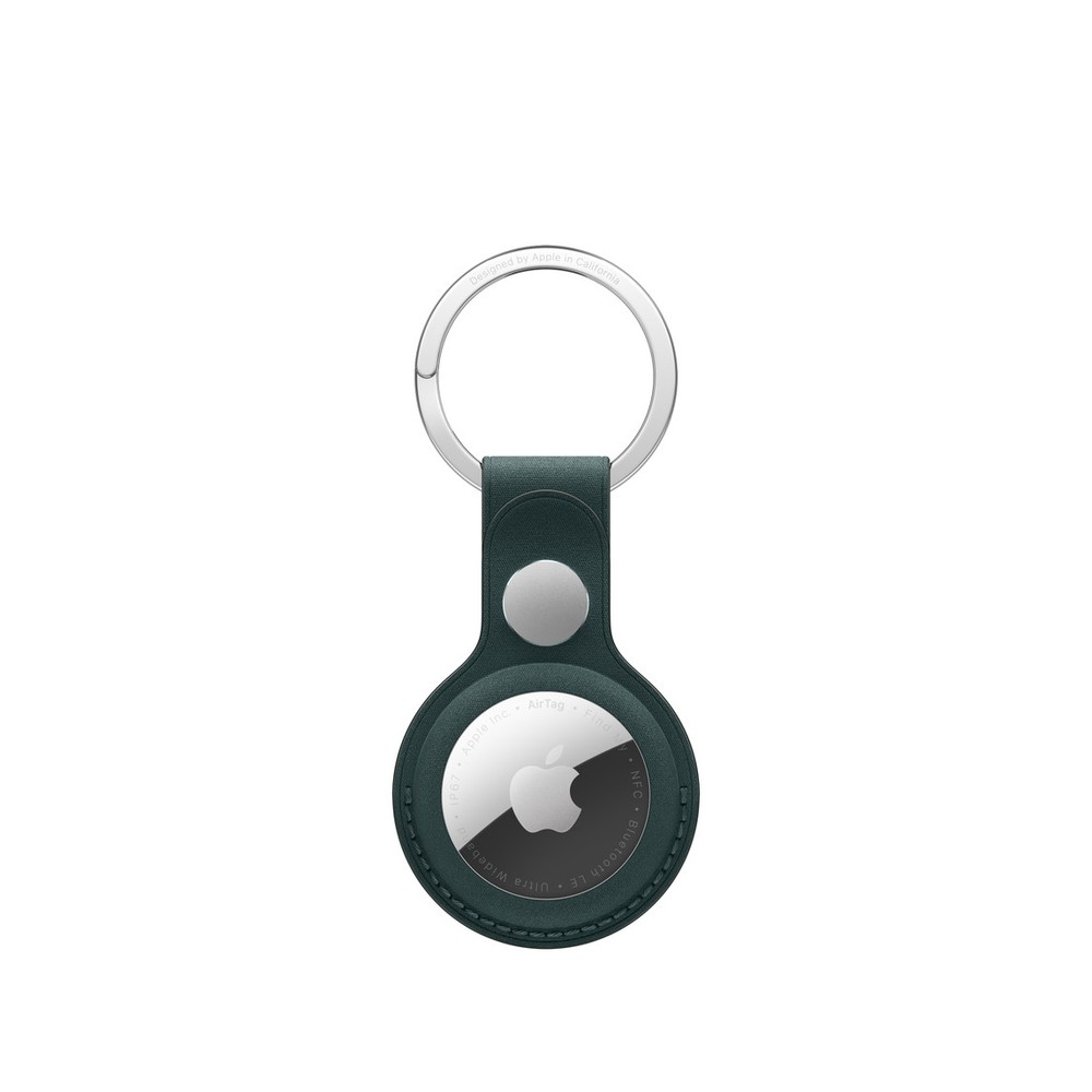 Apple AirTag Finewoven Key Ring - Dark Green