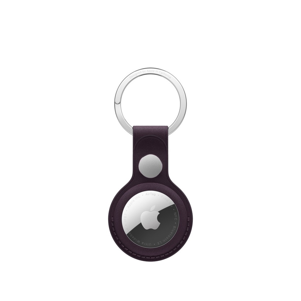 Apple AirTag Finewoven Key Ring - Blackberry