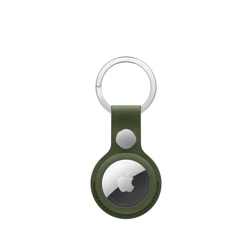 Apple AirTag Finewoven Key Ring - Moss