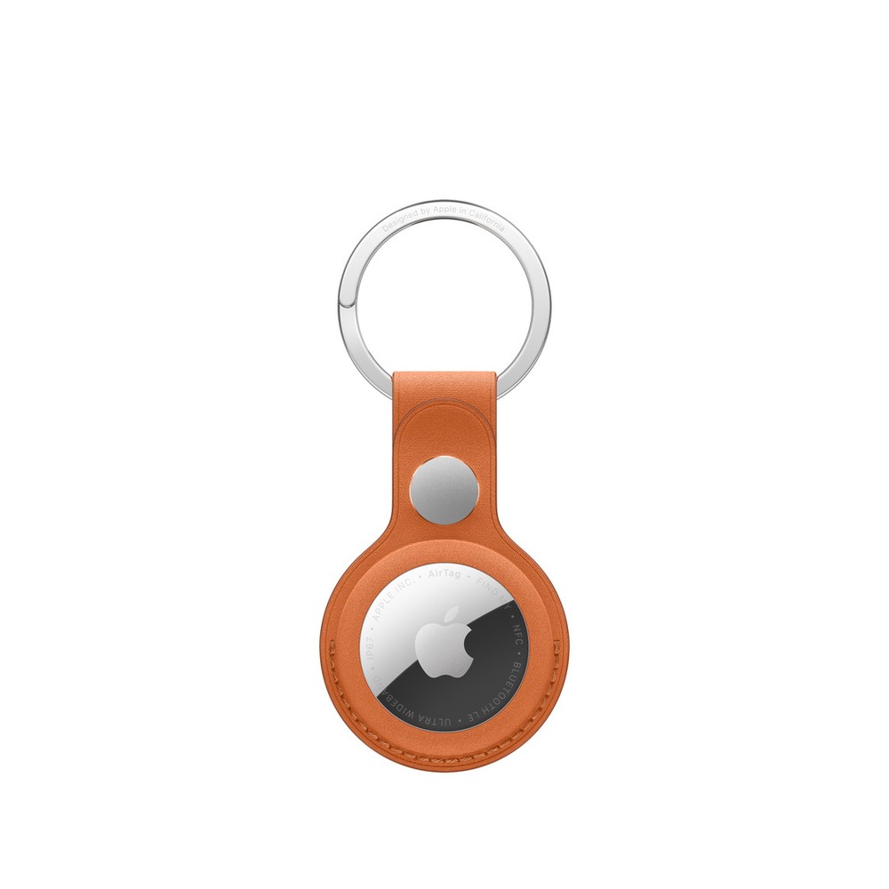 Apple AirTag Finewoven Key Ring - Fox Orange