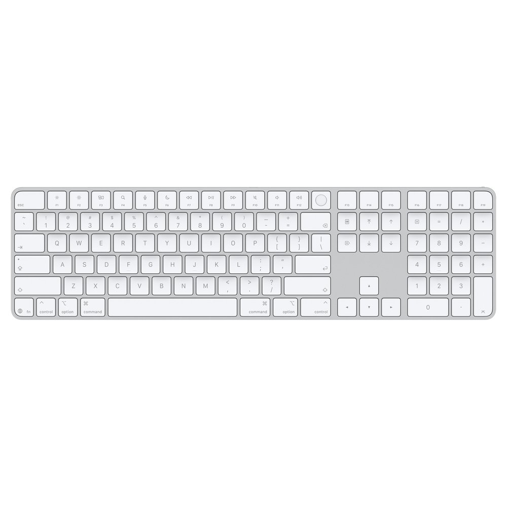 Apple Magic Keyboard With Touch ID And Numeric Keypad For Mac Models With Apple Silicon - International English - White Keys