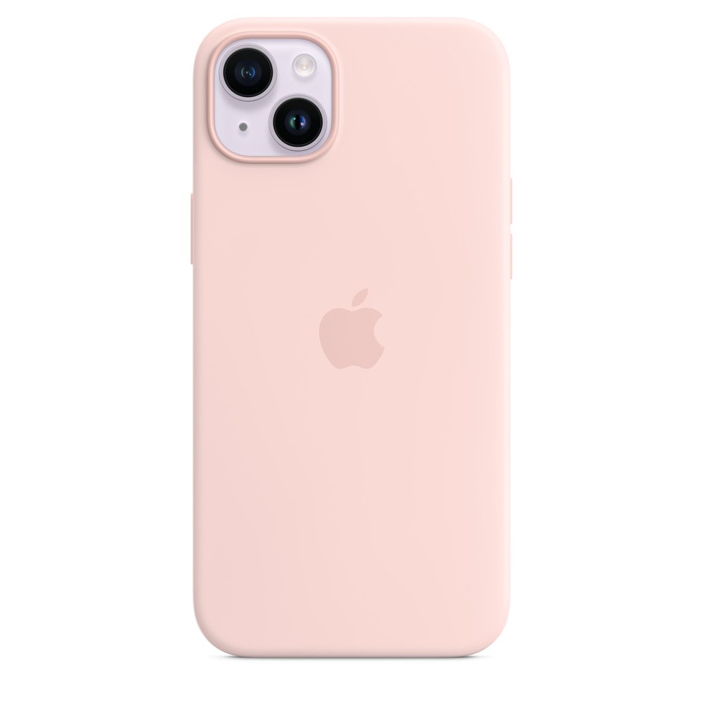 Apple iPhone 14 Plus Silicone Case With Magsafe - Chalk Pink