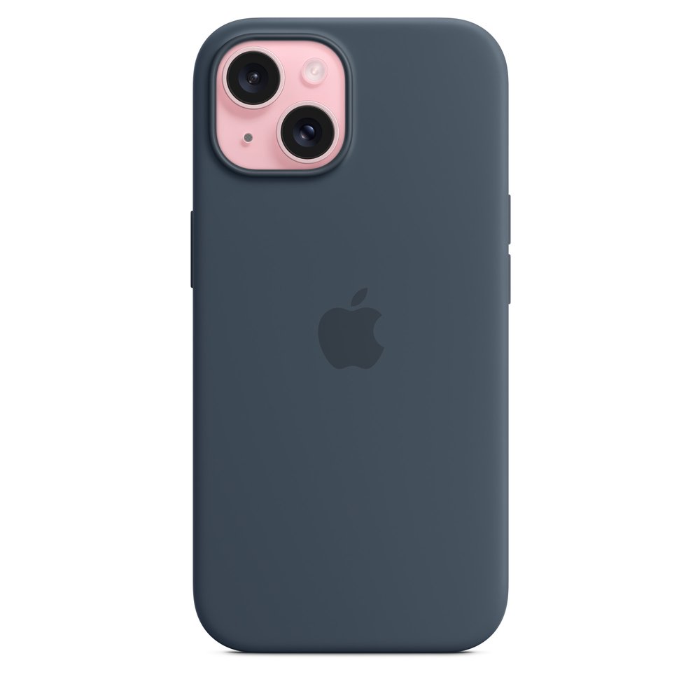 Apple iPhone 15 Silicone Case With Magsafe - Storm Blue