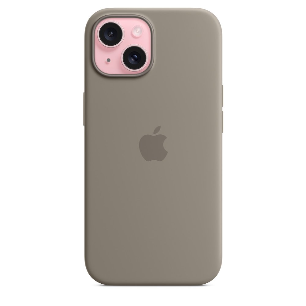 Apple iPhone 15 Silicone Case With Magsafe - Clay