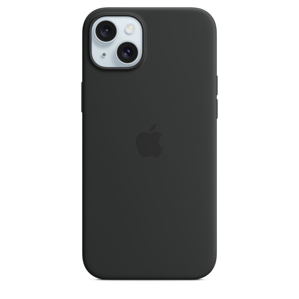 Apple iPhone 15 Plus Silicone Case With Magsafe - Black