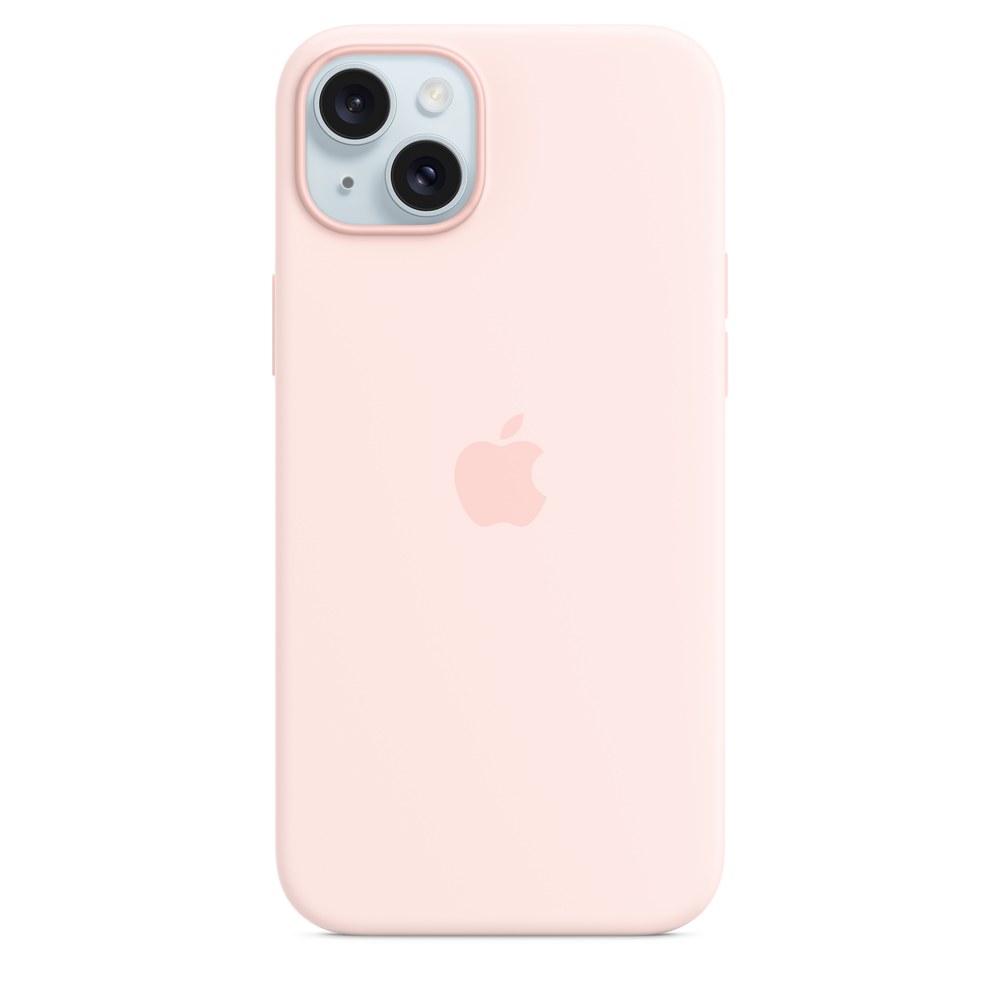 Apple iPhone 15 Plus Silicone Case With Magsafe - Light Pink