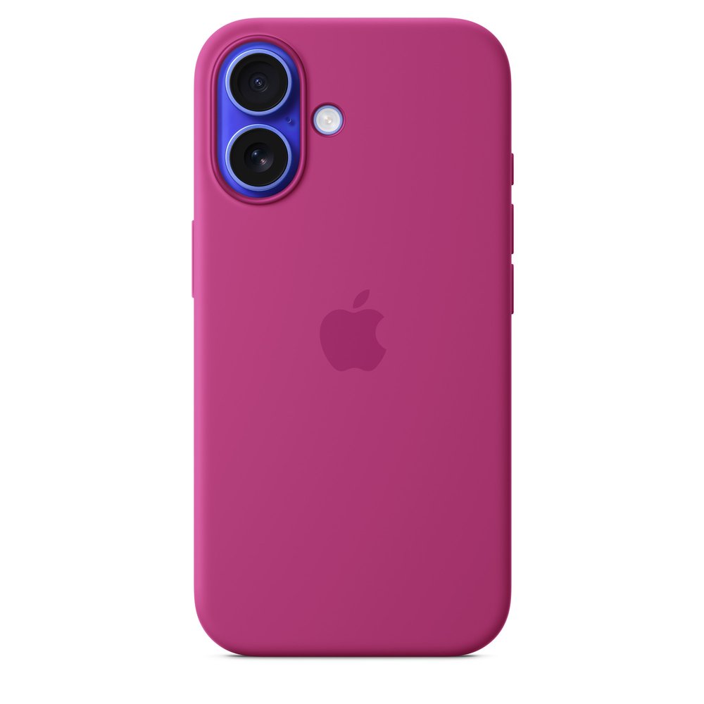 Apple iPhone 16 Silicone Case With Magsafe - Fuchsia