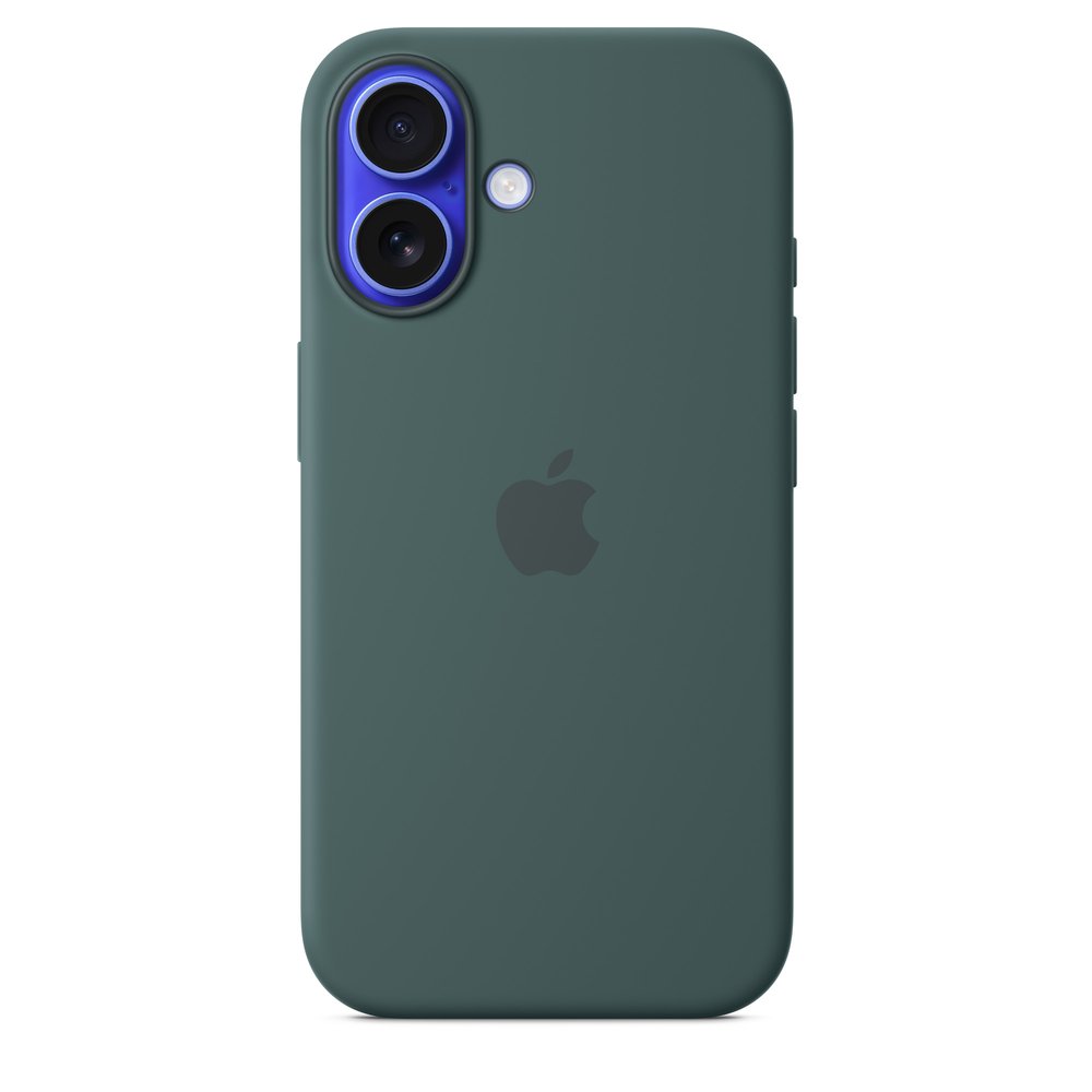 Apple iPhone 16 Silicone Case With Magsafe - Lake Green