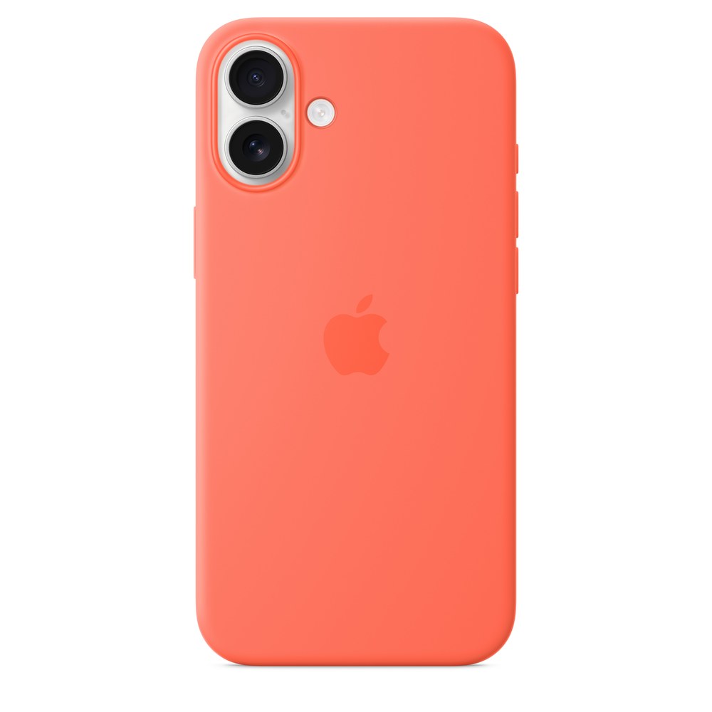 Apple iPhone 16 Plus Silicone Case With Magsafe - Tangerine