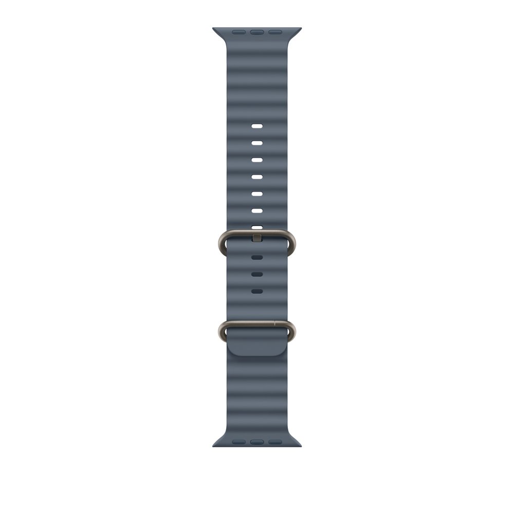 Apple 49mm Anchor Blue Ocean Band - Natural Titanium Finish