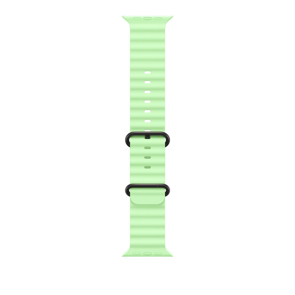 Apple 49mm Neon Green Ocean Band - Black Titanium Finish