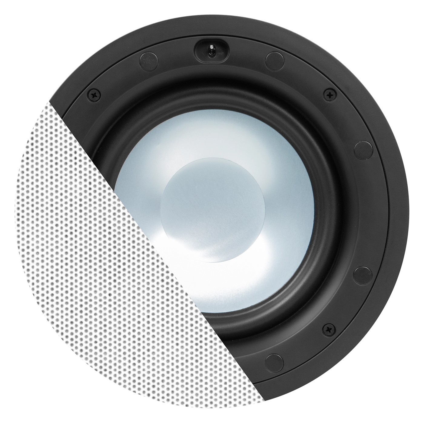 Audac High-end 8" ceiling subwoofer White version (RAL9016 + Logo)