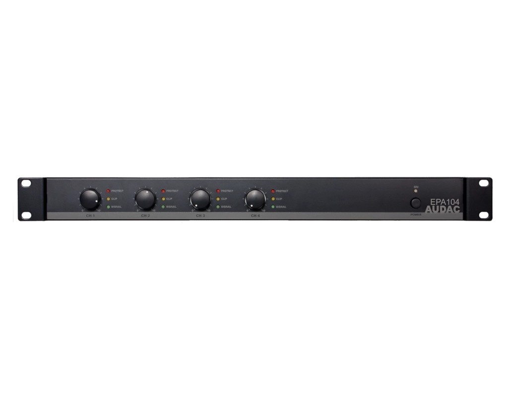 Audac Quad-channel Class-D amplifier 4 x 100W - crossover