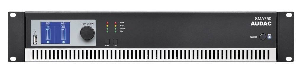 Audac WaveDynamics™ dual-channel power amplifier 2 x 750W