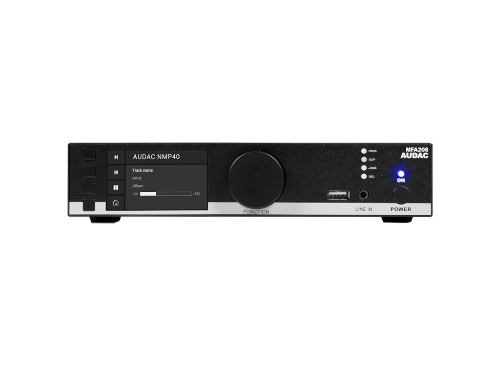 Audac All-in-one audio solution - 2 x 40W @ 4 Ohm - 80W @ 70/100V