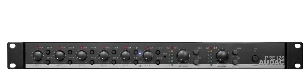 Audac Two zone - 6 Channel stereo preamplifier Regular