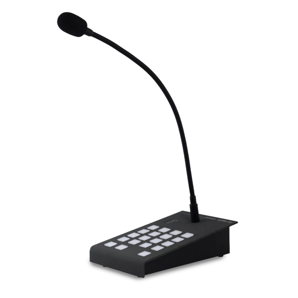 Audac Digital paging microphone 16 zones MK2 version