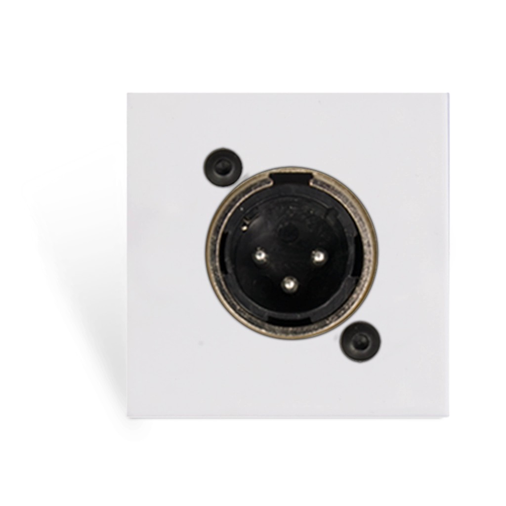 Audac Connection plate XLR male 45 X 45 mm - solderless White